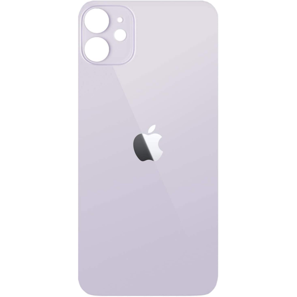 Vitre arrière neuve iPhone 12 Violet - Version BIG HOLE
