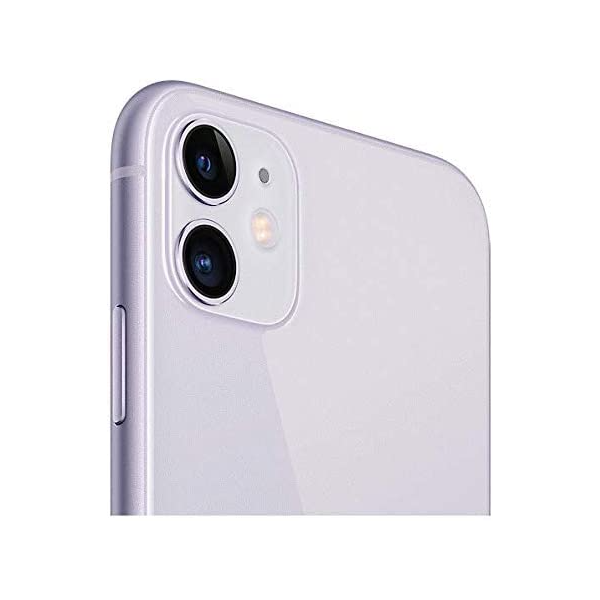LM Technology - Vitre arrière Pour iPhone 11 - Mauve (Big Hole)