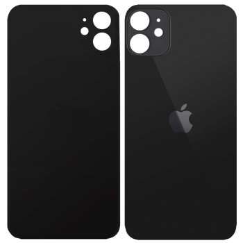 Vitre arrière Pour iPhone 11 - Noir (Big Hole) - LM Technology