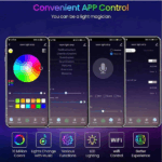 Ruban LED RGB Intelligent – Contrôle via Application Bluetooth et Télécommande – Image 3