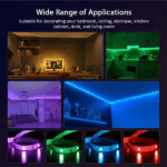 Ruban LED RGB Intelligent – Contrôle via Application Bluetooth et Télécommande – Image 2
