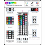 Ruban LED RGB Intelligent – Contrôle via Application Bluetooth et Télécommande – Image 4