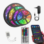 Ruban LED RGB Intelligent – Contrôle via Application Bluetooth et Télécommande